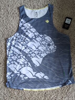 NWT Go Time Decade Edition Rabbit Running Men’s Performance Tank Top Singlet